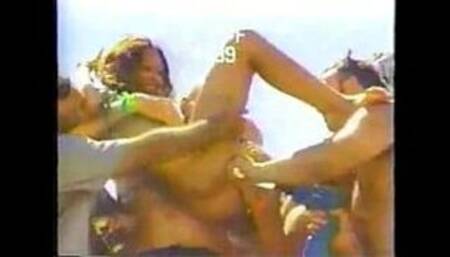 Naked naughty releasing general at the party