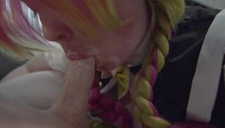 Fat Ass Demon Slayer Mitsuri Cosplay