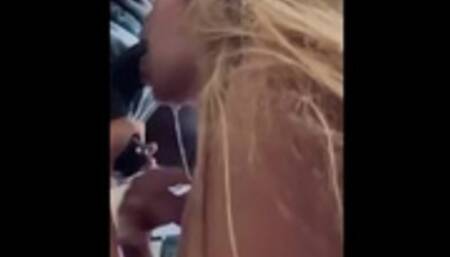 BUSHWICK SLUT SUCKIN MY SHYT ???? HMU ON IG IF U WANT TO MAKE CONTENT @_ _TySavage_ _