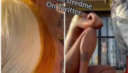 Slut gets her first Golden Hour Shower