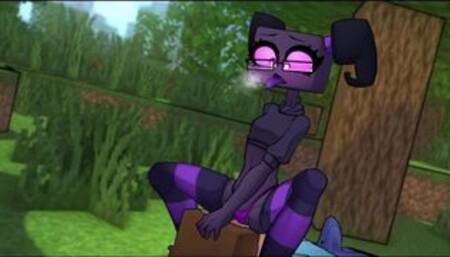 EnderGIRL RIDES My FACE Of ITS BLOCKNESS - Hornycraft Endergirl Route