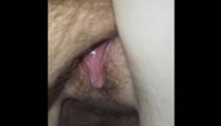 Lil Kitten takes fist while on period and squirts all over.