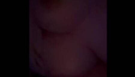 Horny teen shows off her hard pierced tits