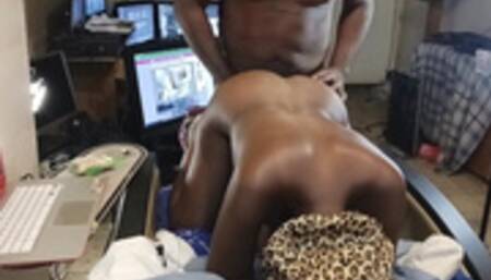 Creampie Gangbang Shoving DIcks in Tia Hot Pussy Amateur African American Milf