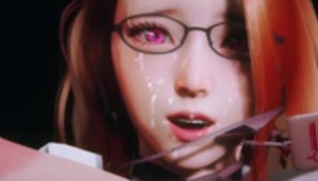 Office passionate sex with lascivious beauty secretary