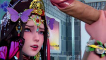 The proud purple butterfly fairy who fell into the mortal world