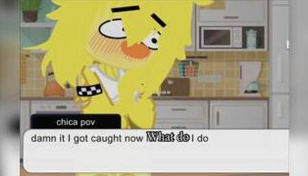 Cassidy walks in on chica || gacha fnaf || fnaf || fnaf porn