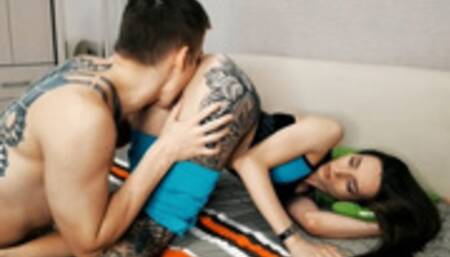 Fit girl Ivy Skye licked and fucked in tight pussy