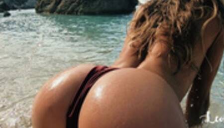 Sex on a Public Beach in Greece with Cum in Mouth! Amateur Couple LeoLulu