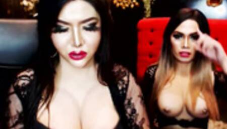 Hot Shemale Lovers Fucking Wildly On Cam