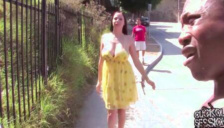 Slutty MILF Gianna Michaels handles two BBCs in this threesome