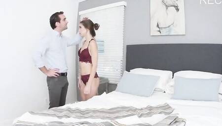 Riley Reid is stripped and fucked by her perverted stepdaddy