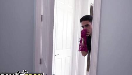 Chubby MILF Gia Grace blows a lucky stepson and rides his cock