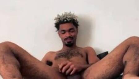 Sexy bbc daddy cum on his dick