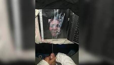 8 Spurts cum, pissing + 6 spurts Cum Tribute for arab cumslut Hind