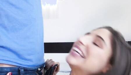 Abella Danger and her stepbrother are fucking inside the bedroom