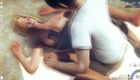 Blonde Milf riding a Dick