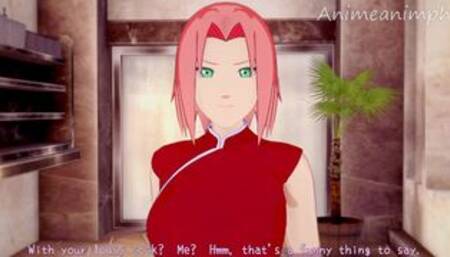 Fucking Sakura Haruno from Naruto Shippuden Until Creampie - Anime Hentai 3d Uncensored