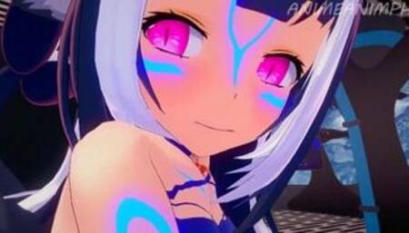 Vtuber Shylily Fucks for a Job Promotion... Lots of Creampies - Anime Hentai 3d Compilation