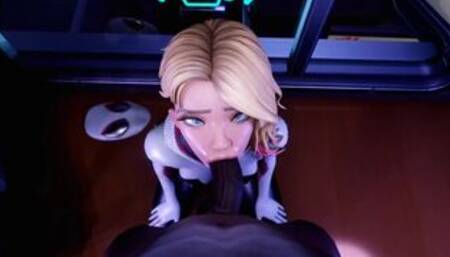 Fortnite Spider-Gwen Sucks BBC for the first time