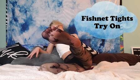 Fishnet Tights Try On