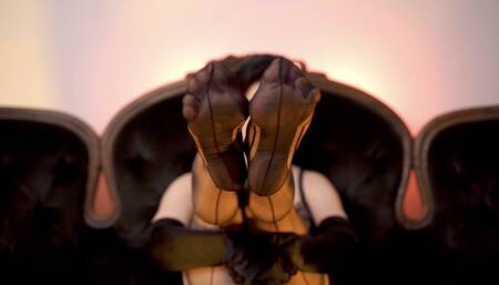 Goddess commands to cum on her stockings