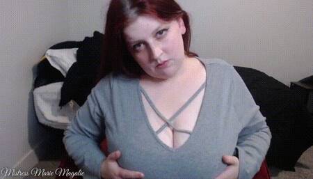 Teased by tits