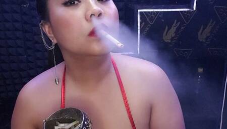 Nose exhales only