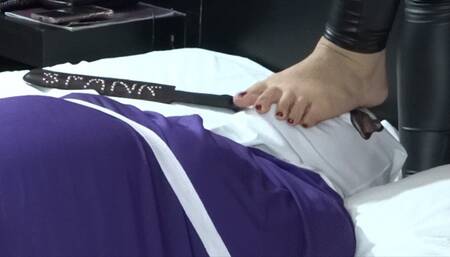 FOOT FUCKING MOUTH  OF MALE SLAVE