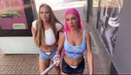 Georgina Phillips + Jezebel Jones get caught wearing nappies in Public! | (June 2022)