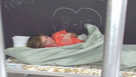 part 1, Adorable teen masturbates in jail