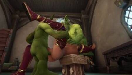 An Elf has a Threesome with two Goblins | Warcraft Parody