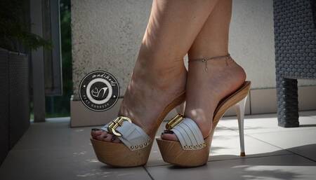 my sexy white GML clogs