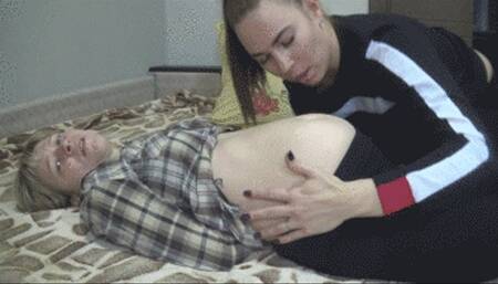 Demons grown up inside her belly AM