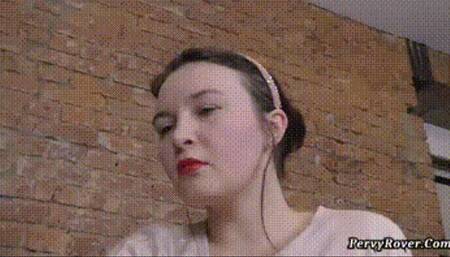 Plump Dominant Mistress Has The Slave Worship Her Stinky Feet