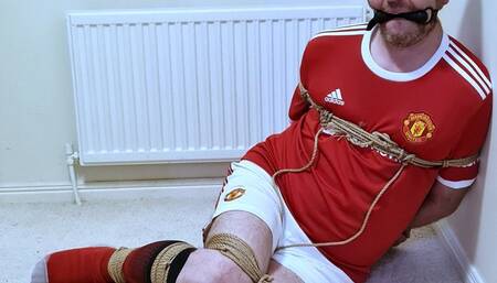 Footballer tied up for four hours