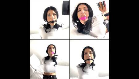 Tatti got Tied-Up and GAGGED with 3 different Ballgags! Then Hogtied!(HD720p)(DISCOUNTED)