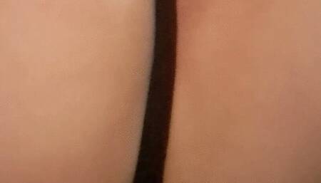 Cute sissy self sucking her cock!