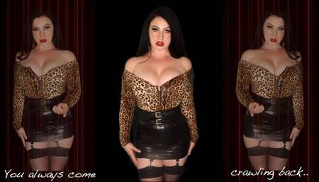 Sensually mocking your relapse-fantasy!