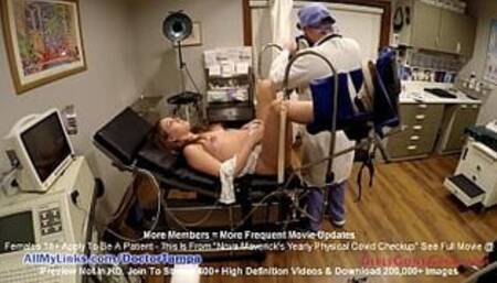 8 Month Pregnant Nova Maverick Yearly Checkup By Doctor Tampa: Covid Edition Only @GirlsGoneGyno.com