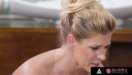 ALL GIRL MASSAGE - Horny Blonde Cheats On Her Wife With The Hot MILF India Summer