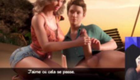 (Part 88) Préliminaire sur la plage avec son médecin ( porn game lets play ) Treasure of nadia