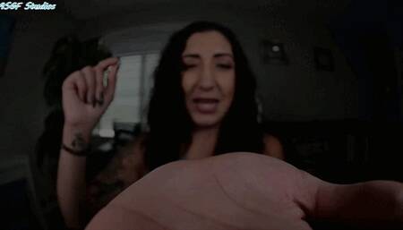 Sexy Latina can't believe you did this to yourself! "Sure thing, sure thing"- MOV
