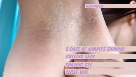 Armpits shaving compilation pt 2
