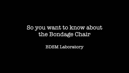 So You Want To Know About the Bondage Chair