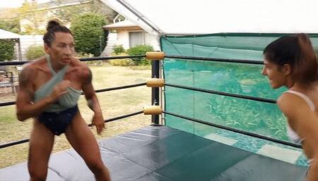 Bianca Vs Luna - Competitive Wrestling