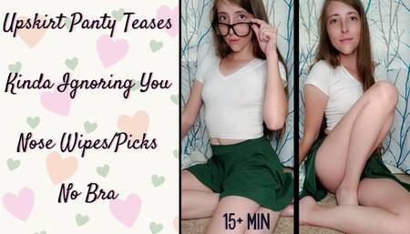 Nerdy Girl Panty Tease