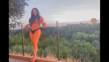 LANA NOCCIOLI The HOT VOYEUR - Outside Exhibitionism Strip Tease