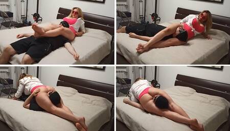 74) Boobs Pincer Scissor !!