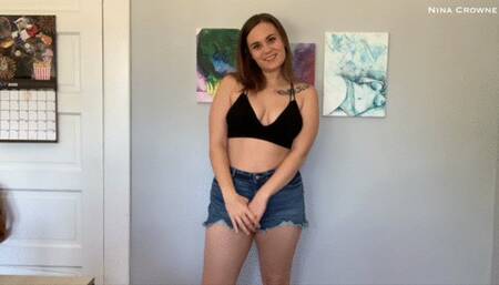 Dumb Slut Begs to Suck Cock and Serve